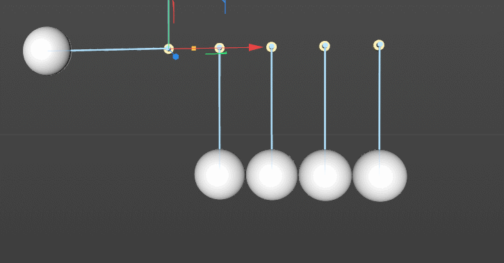 c4d自学笔记-制作一个牛顿摆摆球