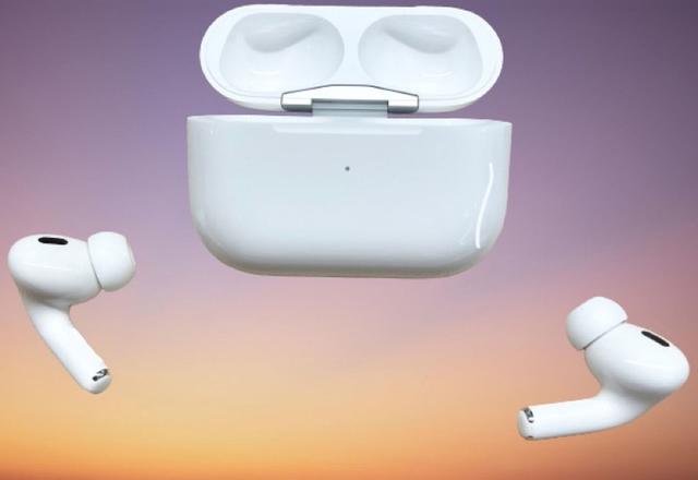 AirPods  Pro  2渲染图曝光，延续经典设计，新增金属挂绳开孔