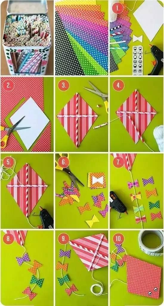 儿童创意手工diy风筝(儿童手工制作风筝 制作方法)-锐牛沃德讯息网