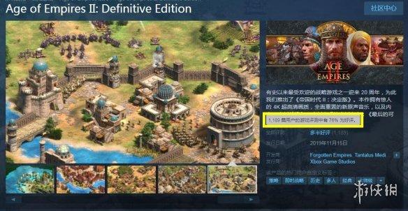 《帝国时代2决定版》发售预告公布 Steam多半好评