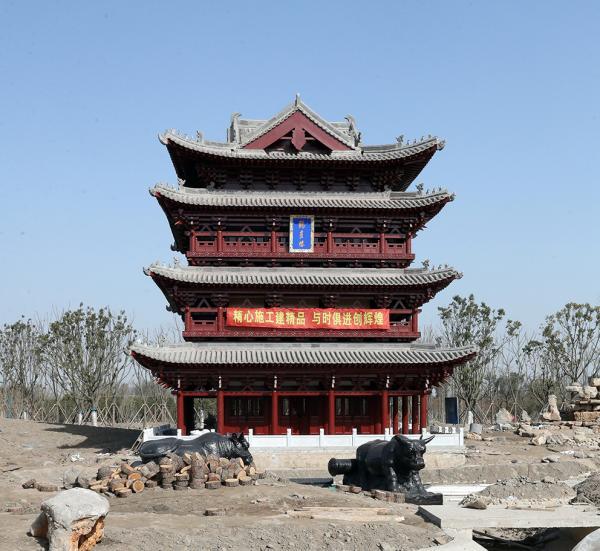 崇明花博会福建展园主体工程完工