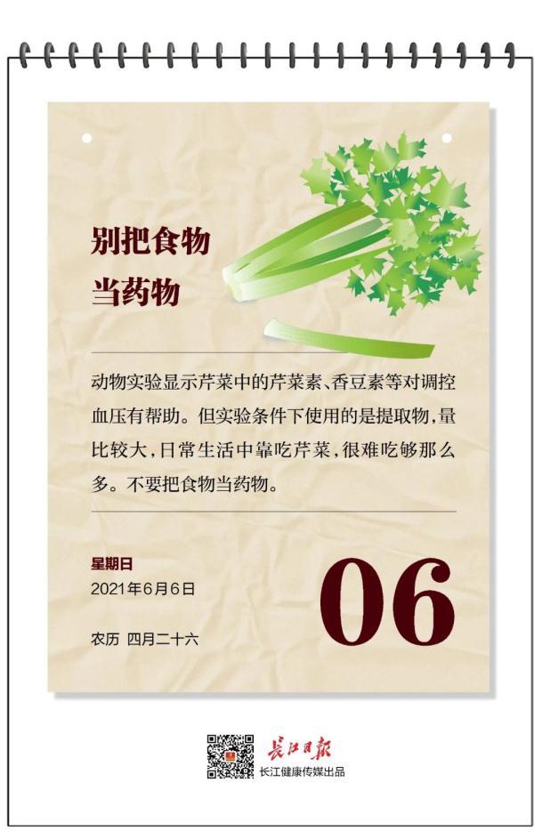 健康日历｜吃芹菜能降血压吗？