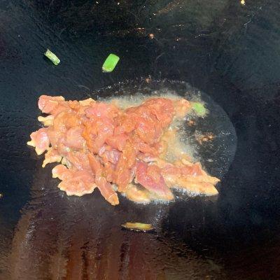 蒜苗炒肉丝的做法