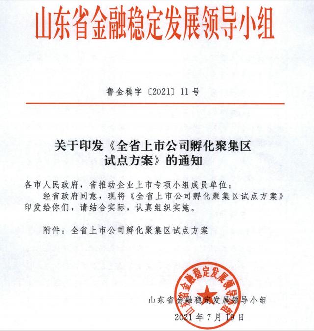 重磅！诸城市成功入选全省上市公司孵化聚集区试点