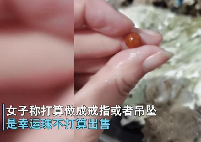 价格不菲！女子吃海螺吃出稀世珍宝 网友炸锅了