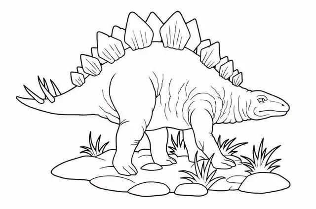 恐龙怎么画简单霸气图片