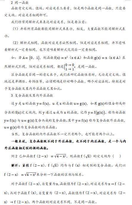 函数的定义
