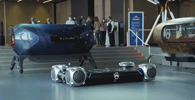 球形轮胎开始应用了~雪铁龙用四个球造了一辆“滑板”汽车