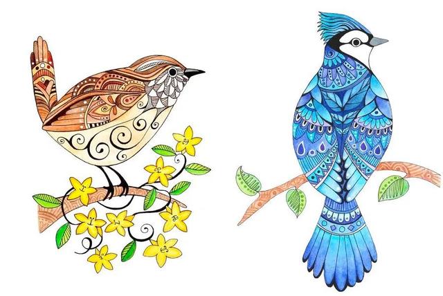 鸟语花香儿童创意画(鸟语花香春意浓儿童画)-锐牛沃德讯息网