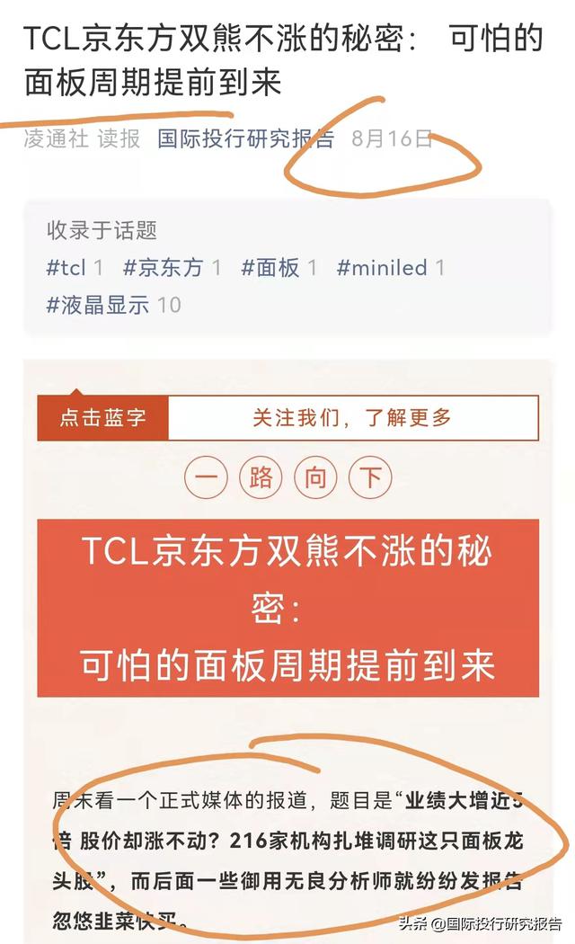 京东方和字母哥大跌背后：1年141份研报统统是买入和增持