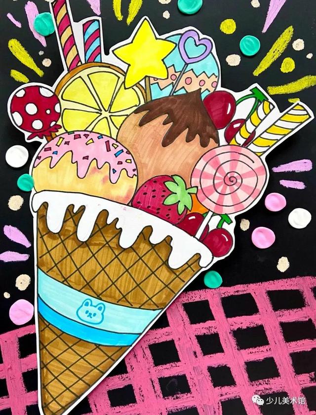 精选54张创意少儿绘画+装饰线描优秀范画，让孩子轻松上手