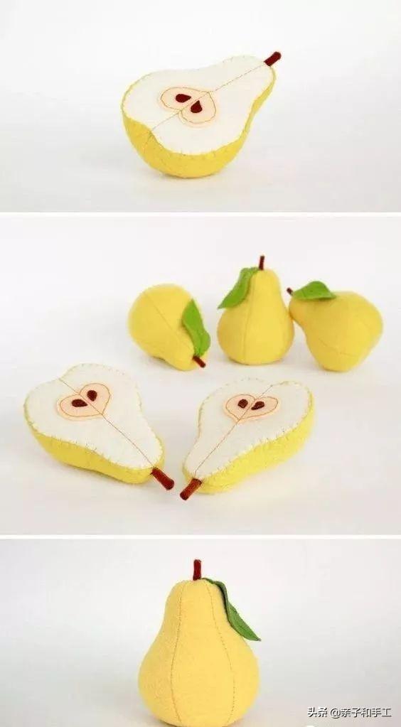 不织布水果蔬菜制作步骤(无纺布制作水果和蔬菜的做法)_手工miao