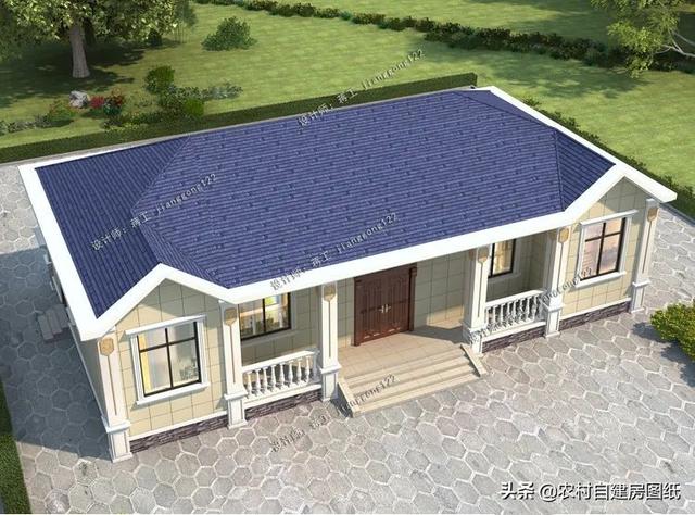 农村一层房屋设计图5款一层农村平房设计图大户型