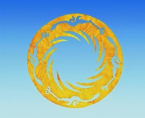 因为这个图案被认为是"太阳神鸟"饰物图腾.