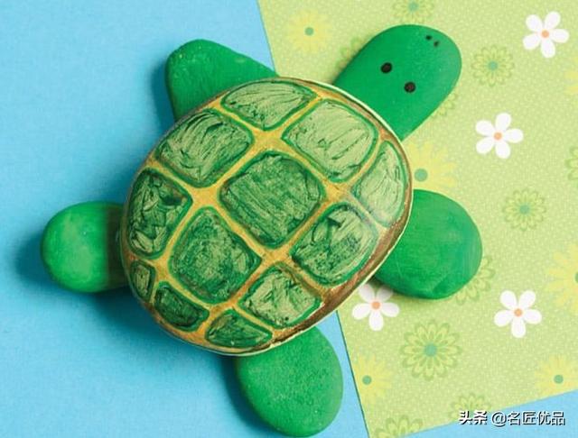 石头做的工艺品幼儿园(石头画幼儿园简单小班)