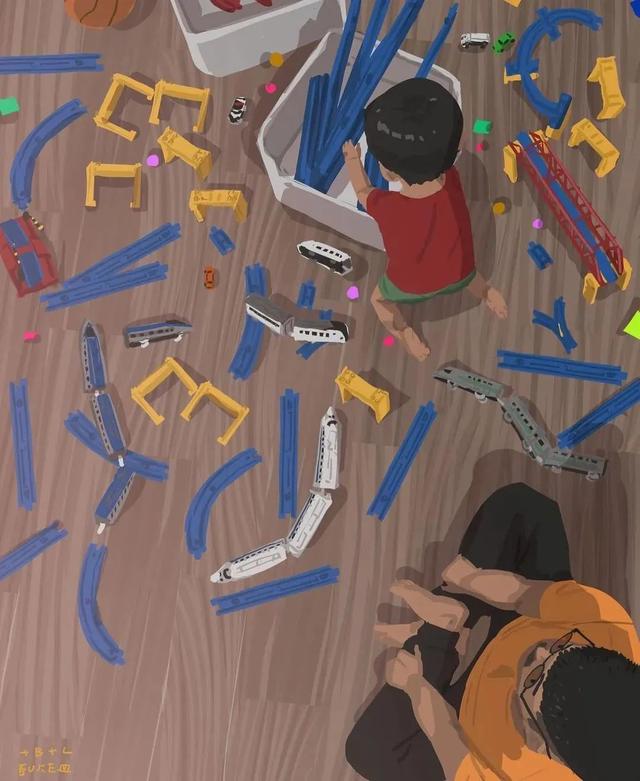 会画画的爸爸，太暖了