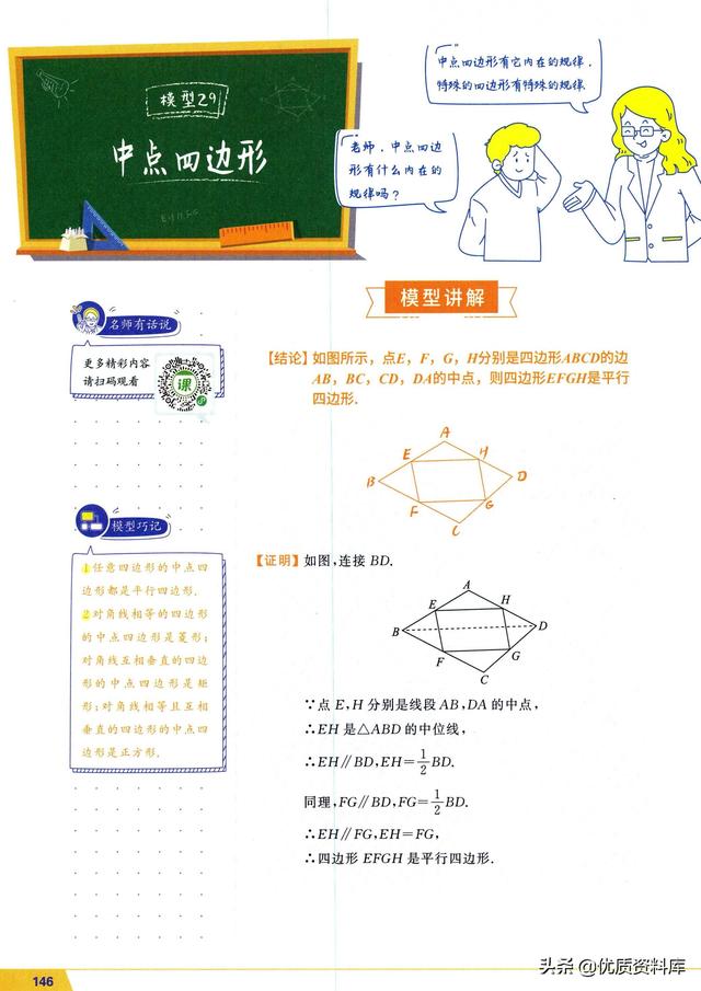 几何48模型总结 平行四边形4大模型 酷生活网