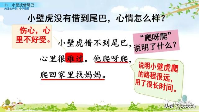 一年级下册语文课文21《小壁虎借尾巴》图文详解及同步练习