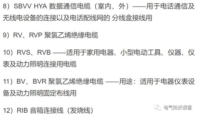 电缆标准型号怎么表示,多股电线型号规格表示方法