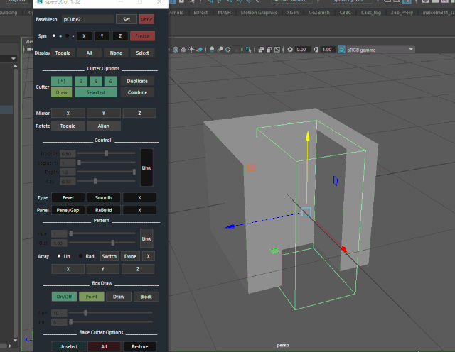 maya四边面三角化