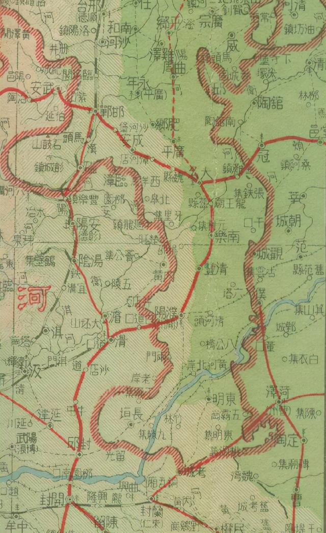 今天，从河北到江苏需经2省4市7县，但在100年前却仅需穿越1省3县