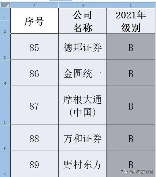 中国股票评级标准(股票评级有几个等级)