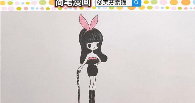 动漫女生画法简单 如何快速学会画漫画人物美少女 漂亮女孩简笔画漫画手绘教程 元泽漫画