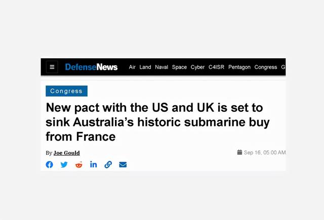 为对付中国，美英澳宣布了一个重磅消息，但却让法国人非常不爽