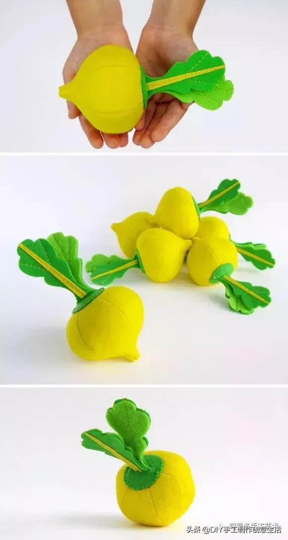 布缝蔬菜图片(手工缝制的布水果蔬菜)
