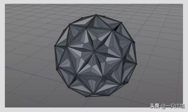 C4D教程：5分钟搞定复杂的多边形球体建模