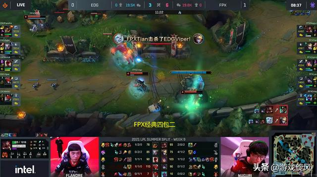 LOL：Doinb黑科技中单莉莉娅失利，EDG碾压FPX扳平比分