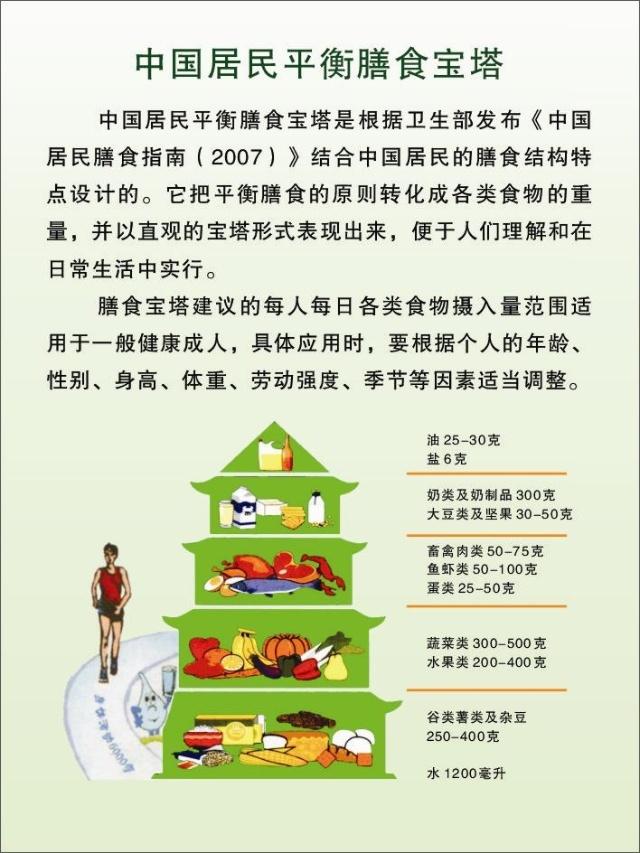 中国居民膳食宝塔2007