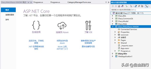 C# + .NET5 Web入门实战：私人笔记（2）切换到Blazor架构