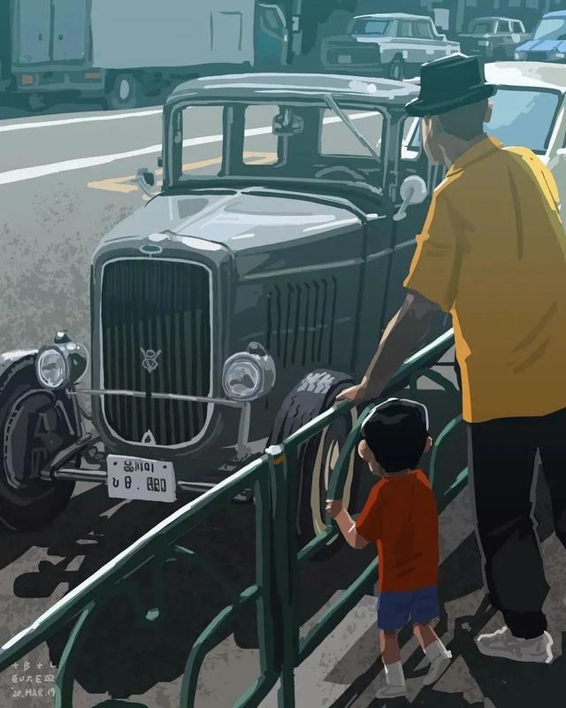 会画画的爸爸，太暖了