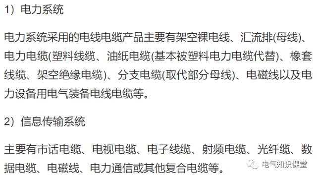 电缆规格型号一览表,电缆规格型号有哪些