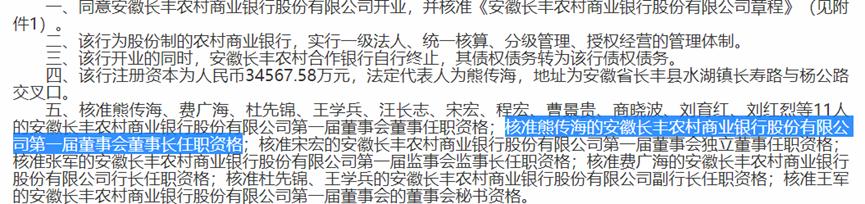 安徽长丰农商银行股东质量堪忧：原第四大自然人股东“涉黑”，第二大法人股东成“老赖”