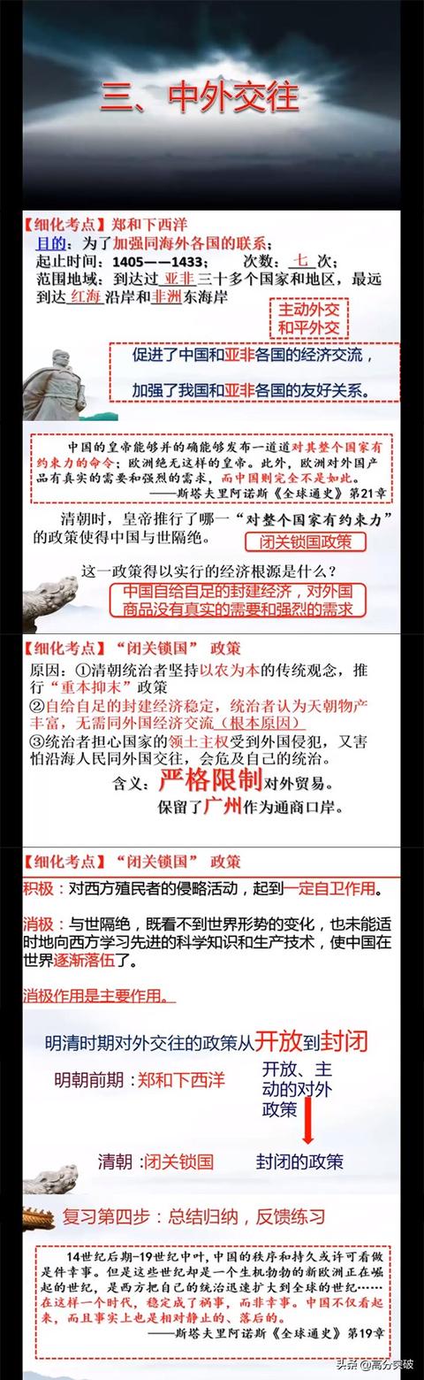 历史 | 高分突破「中考历史 专题复习微课系列」06明清时期