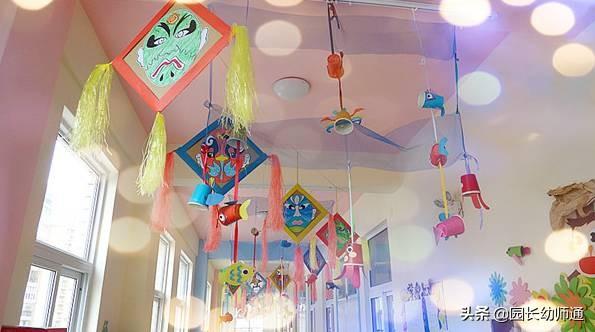 幼儿园中国风环创作品集，楼梯、吊饰、主题墙都有！幼师收藏