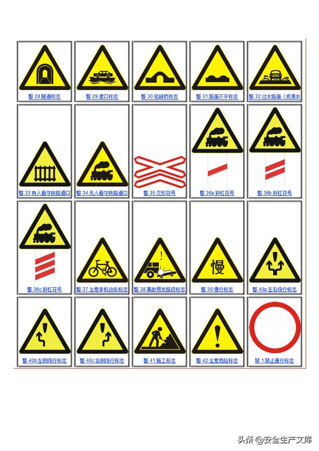 安全警示标志