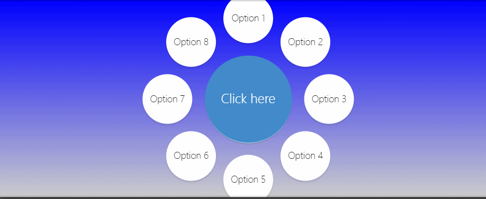 前端N多个弧形动画特效菜单，文章内可以手势体验（附源码）