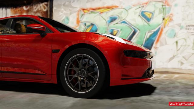 忍不住又给极氪001拍了一套图，搭配ZCFORGED 21寸PT09锻造轮毂