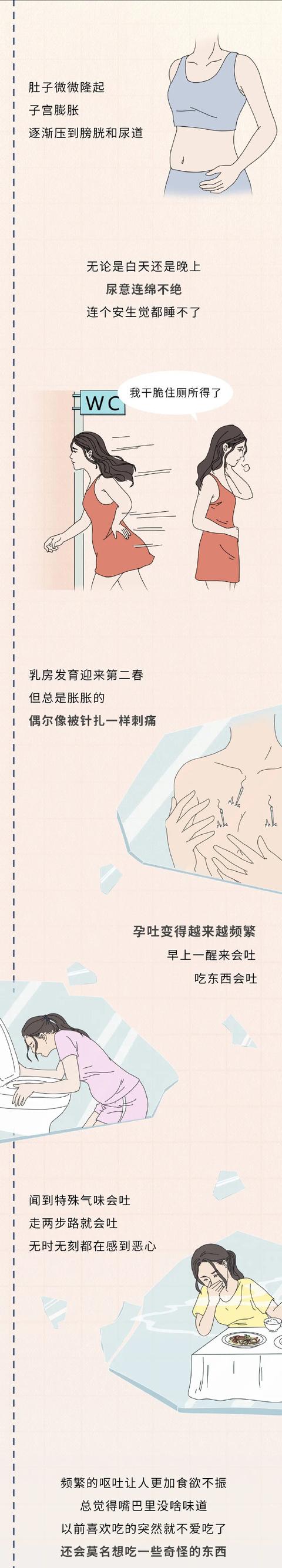 生孩子前的9个月有多痛苦，没人能笑着看完......#漫画# 
