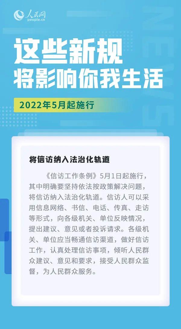这些法律法规，5月1日起施行