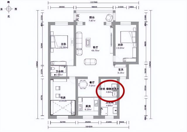 厨房和卫生间共用一扇门，解决奇葩户型的方案，好用不麻烦