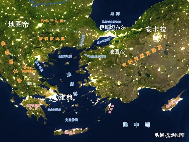 希腊如何用十三段线，把6倍大的土耳其堵在陆地上？