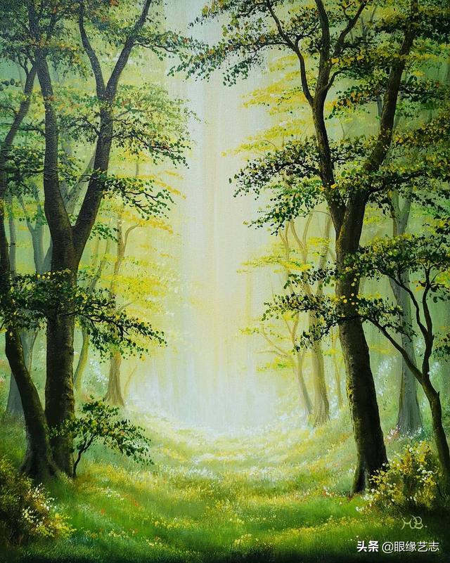 她，只画森林：瑞士画家Miriam Bernhaut，与森林共生的北欧幻想