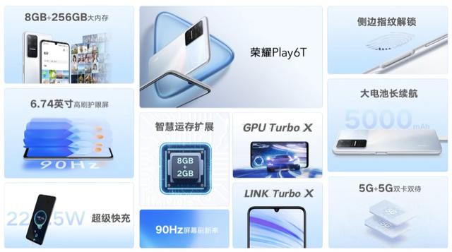 荣耀Play6T系列大屏手机发布，大内存、大电池，售价1199元起