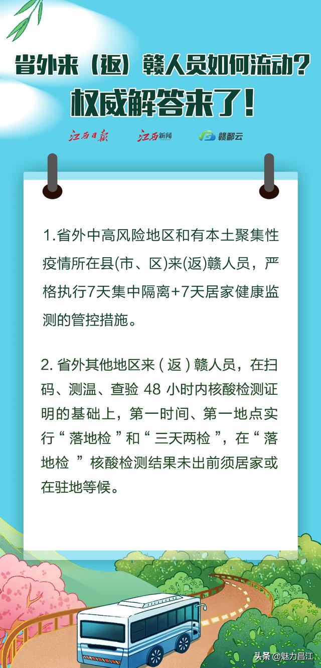 疫情防控期间人员如何流动，江西发布最新通知！