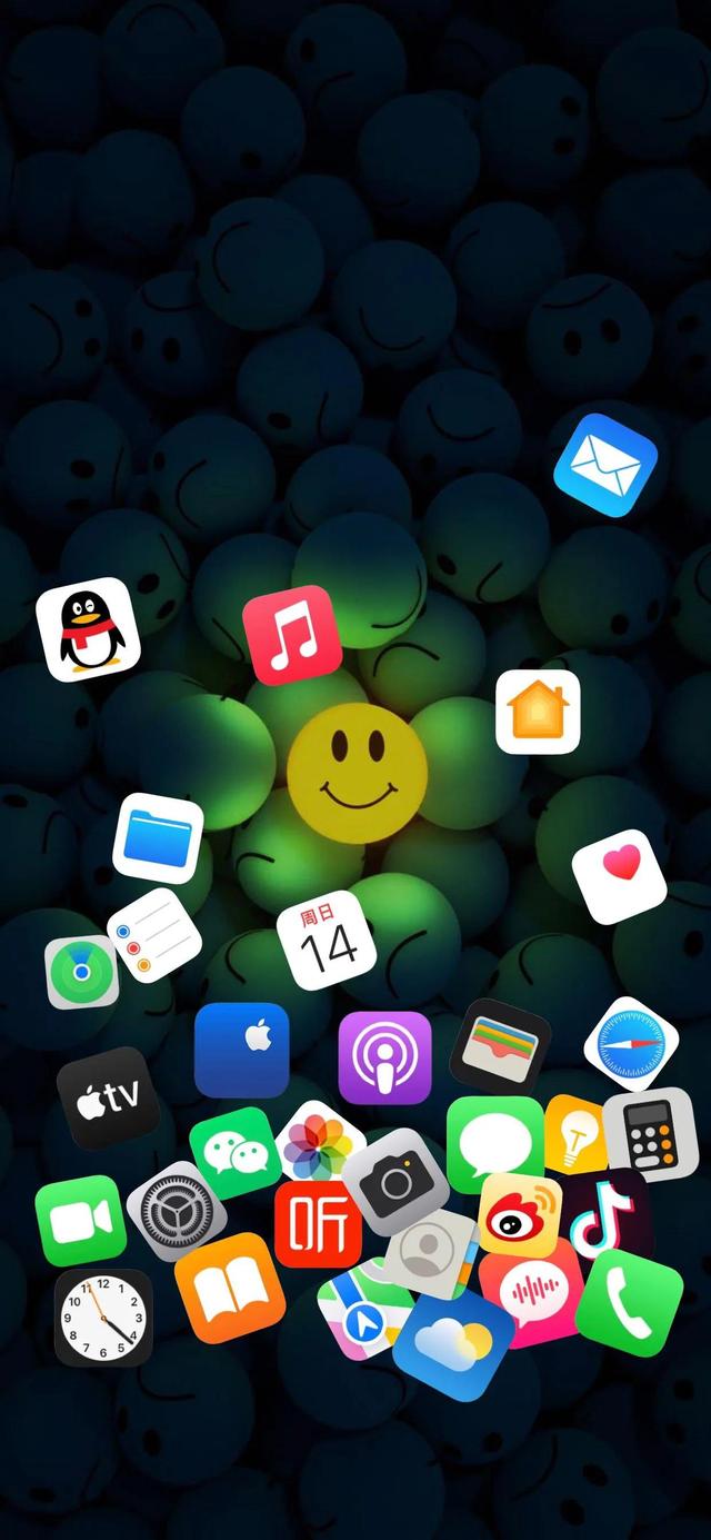 (ios详情分身哪个好)苹果错乱图标壁纸4k-站库网