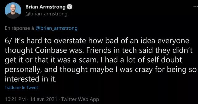 Coinbase：从一个被称为骗局的想法，到一家百亿美金公司